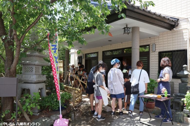 Yashioてらこやcafeで流しソーメンと夏祭り 子ども食堂