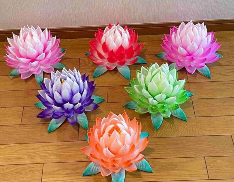 オンリーワンの蓮のお花を作って