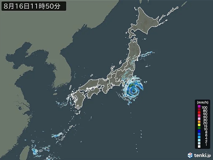 天気図 20240816 11:00