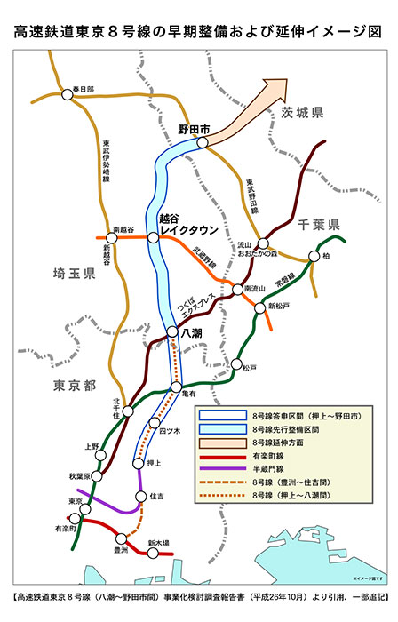 地下鉄8号計画路線