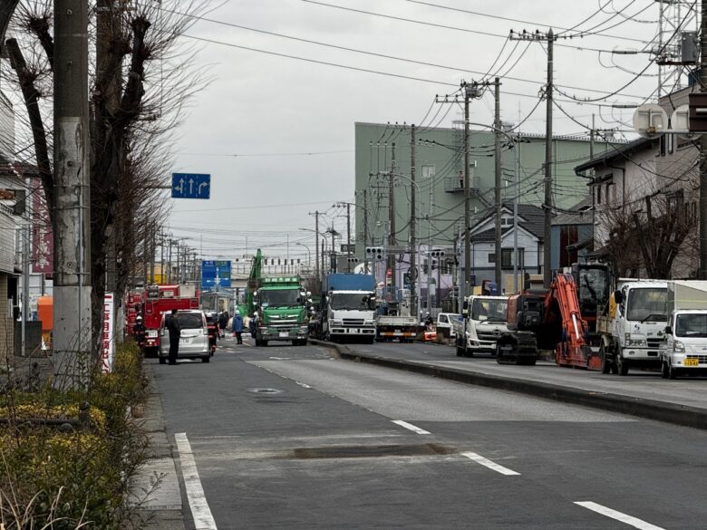 道路陥没事故　陥没事故