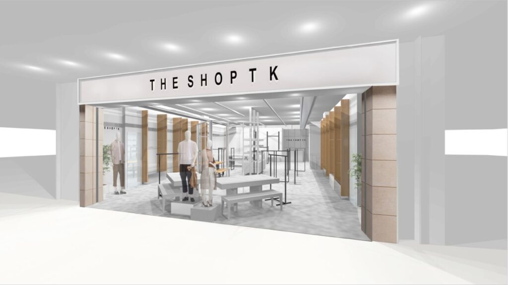 The shop tk タケオキクチ ららぽーと 東京 ベイ tk TAKEO KIKUCHI ビジュアルスタッフがディレクションしたアイテム