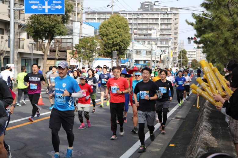 走る喜び、歴史の風景とともに　第12回草加松原太鼓橋ロードレース大会開催