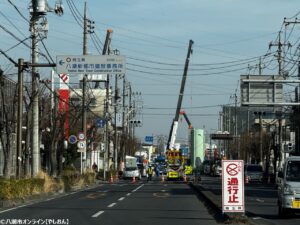 八潮市の道路陥没事故　汚水の緊急放流が3月3日終了、今後は清掃・監視を継続