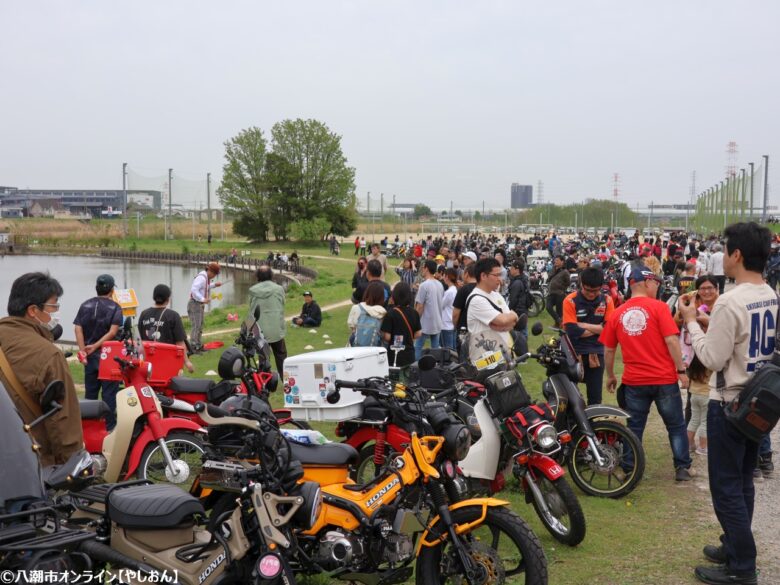 400台超のバイクが八潮に集結！「第三回カブミーティング春『ハラミ』」が盛況のうちに開催