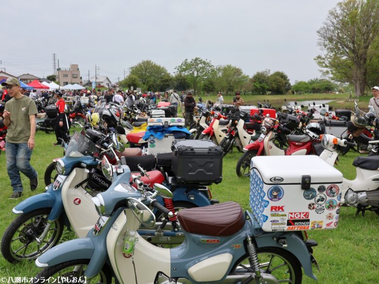 400台超のバイクが八潮に集結！「第三回カブミーティング春『ハラミ』」が盛況のうちに開催