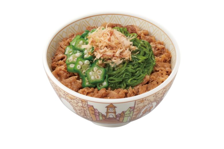 「めかぶオクラ牛丼」