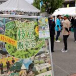 やしお枝豆ヌーヴォー解禁！駅前公園に長蛇の列　第16回やしお枝豆販売会開催