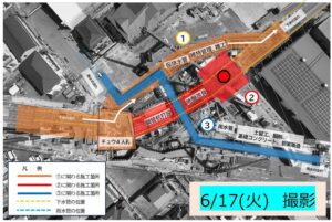八潮市 中川流域下水道管の破損による道路陥没事故、復旧工事が本格化