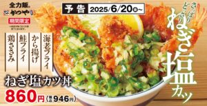 かつやの新作「ねぎ塩カツ丼」が期間限定で登場！さっぱり＆がっつりを両立した夏の逸品