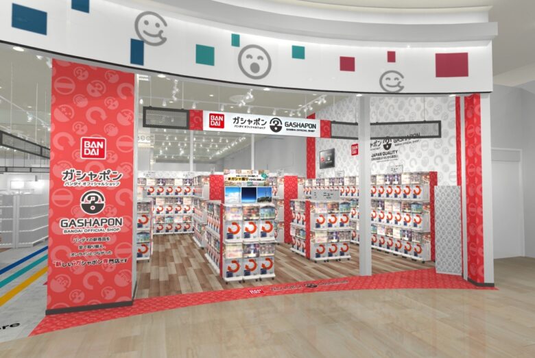 バンダイ公式「ガシャポン」専門店がイオンレイクタウンmoriに登場 6月14日オープン、280面の圧巻ラインアップが話題に