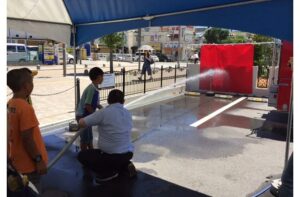 【消防車の放水体験イベント開催】憧れの消防士になりきって家族で楽しもう！