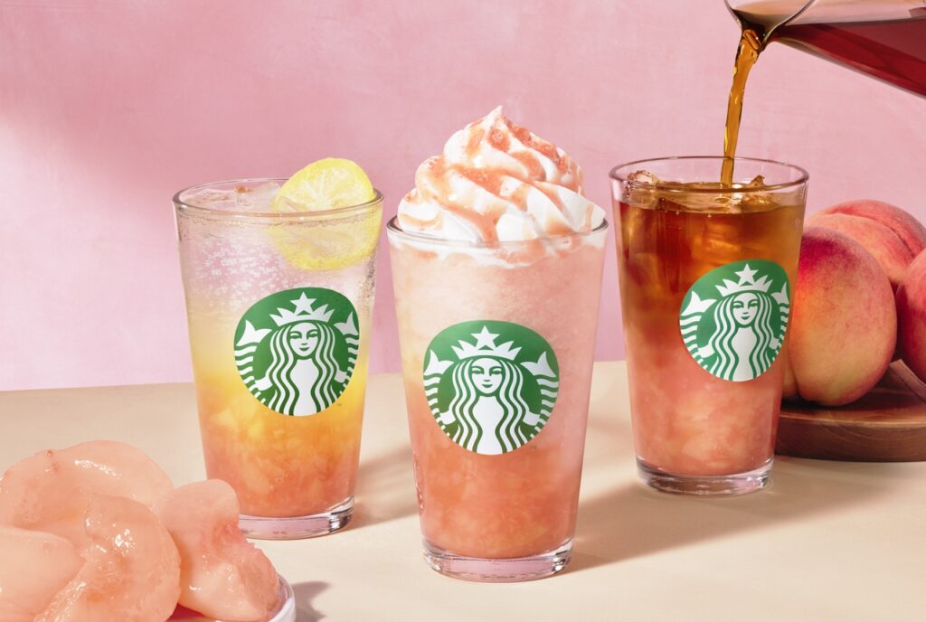 真夏を彩る“3つの幸せピーチ”が新登場！スターバックス、サマー