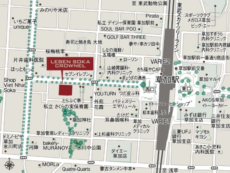 草加駅徒歩4分に新築分譲マンション「レーベン草加 CROWNEL」販売開始