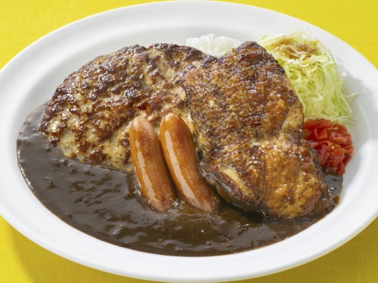 ハンバーグ＆チキン＆ソーセージのブラックカレー