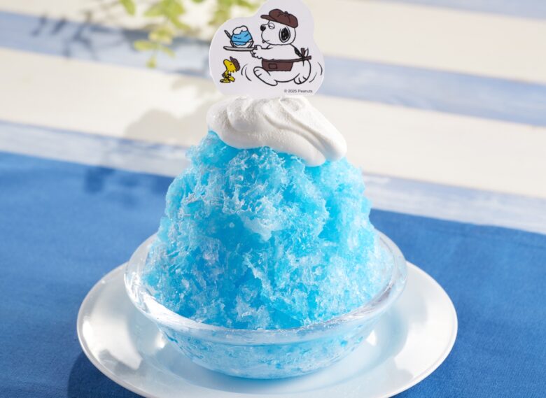 オラフのアイスを抱えた食いしん坊かき氷~パインソルベ入り~