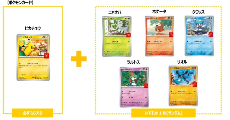 マクドナルドのハッピーセットに「ポケモン」登場！メガシンカポケモンもおもちゃ化