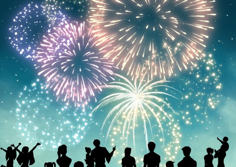 花火大会　観客