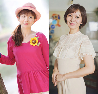ファミリーソングシンガーの山野さと子さんと、ピアニストの栗山梢さん