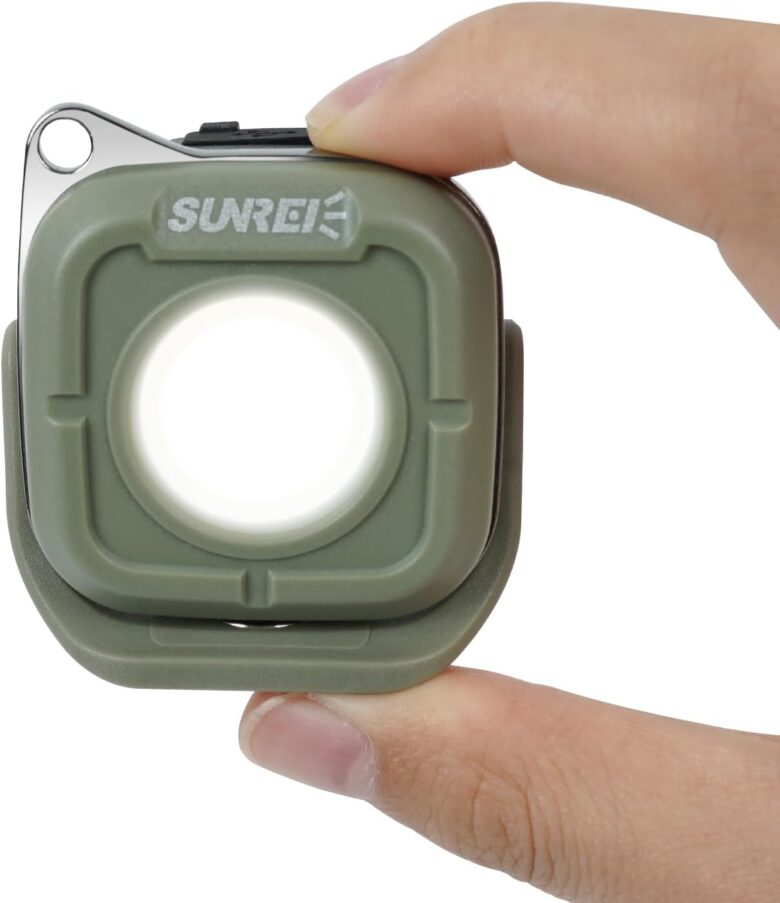 SUNREI キャンプランタン 超ミニ軽量携帯型LED充電式ランタン500LM多機能アウトドアライト IPX5防水 屋外COB投光器 ハイキング/遠足/夜釣り/キャンプ/地震/災害/作業/停電/非常用照明/防災グッズ