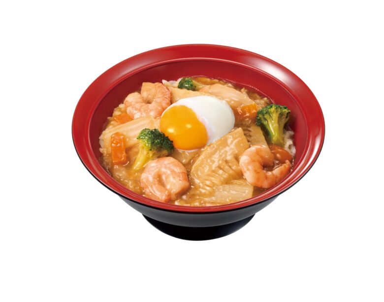 すき家、ぷりぷり海老と彩り野菜の「エビ中華丼」発売　牛あいがけやおんたまも登場