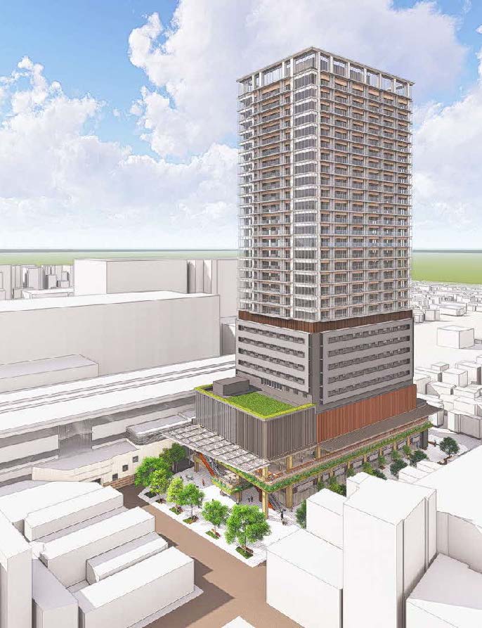 北千住駅東口で大規模再開発へ 商業・住宅・ホテルが一体となる新拠点整備計画が進行中