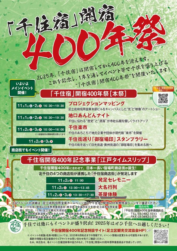 「千住宿」開宿400年を祝う記念祭が開催 地域一体で歴史を彩る3日間