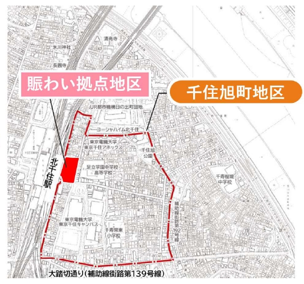 北千住駅東口で大規模再開発へ 商業・住宅・ホテルが一体となる新拠点整備計画が進行中