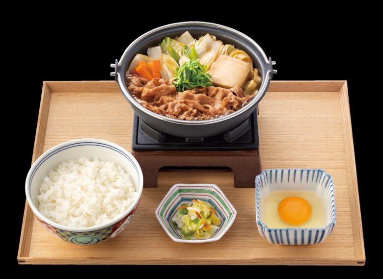 吉野家×広島発ラーメン「ばり嗎」初コラボ!濃厚とんこつ醤油仕立ての新牛鍋膳登場