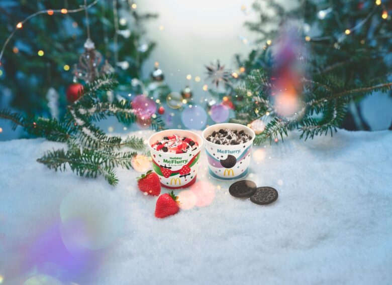 マクドナルド「マックフルーリー 苺 オレオ クッキー」登場！ホリデー限定で11月19日（水）発売