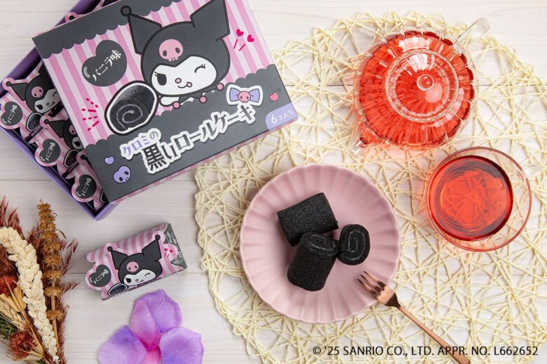 草加葵×サンリオ人気キャラ「クロミ」コラボ！黒いずきんをイメージしたロールケーキ登場