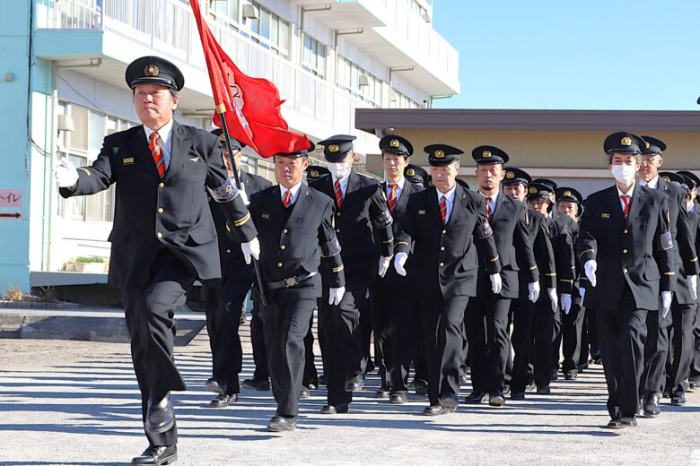 八潮市消防団が総力集結 12月7日(日)に八條小学校で「消防団特別点検」開催