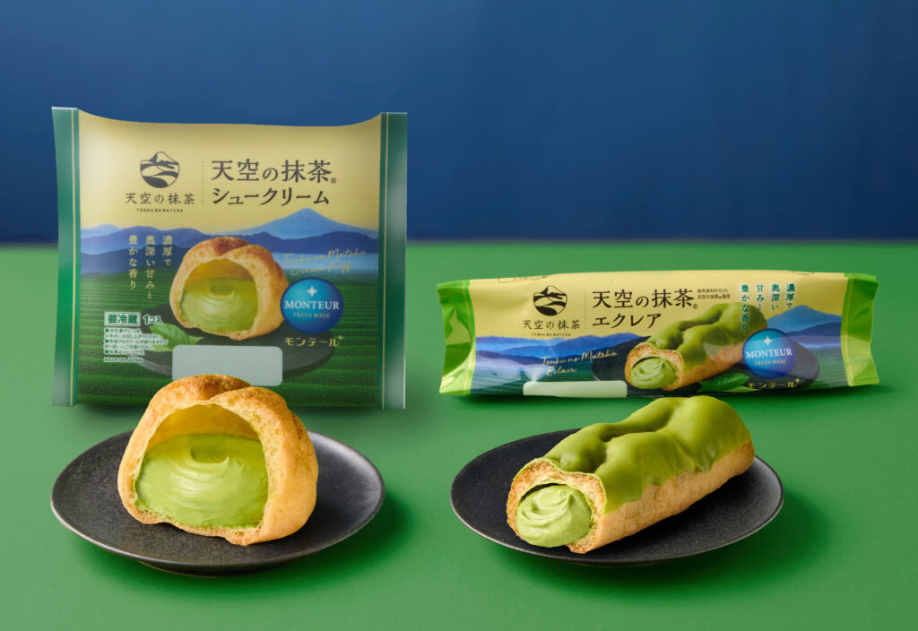 モンテール、静岡県産「天空の抹茶®」使用の濃厚抹茶スイーツ3品を期間