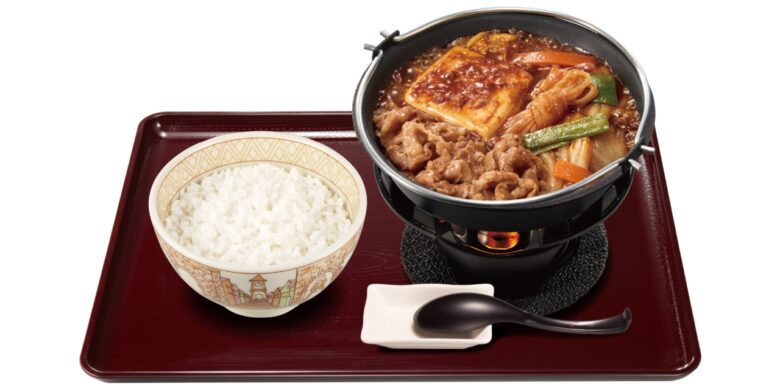 すき屋 牛・旨辛豆腐鍋定食