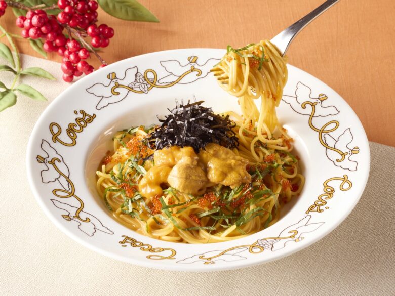 【ココス】ミョウバン不使用ウニを堪能　贅沢パスタと海鮮丼が登場する「今月のグルメ～1月～」