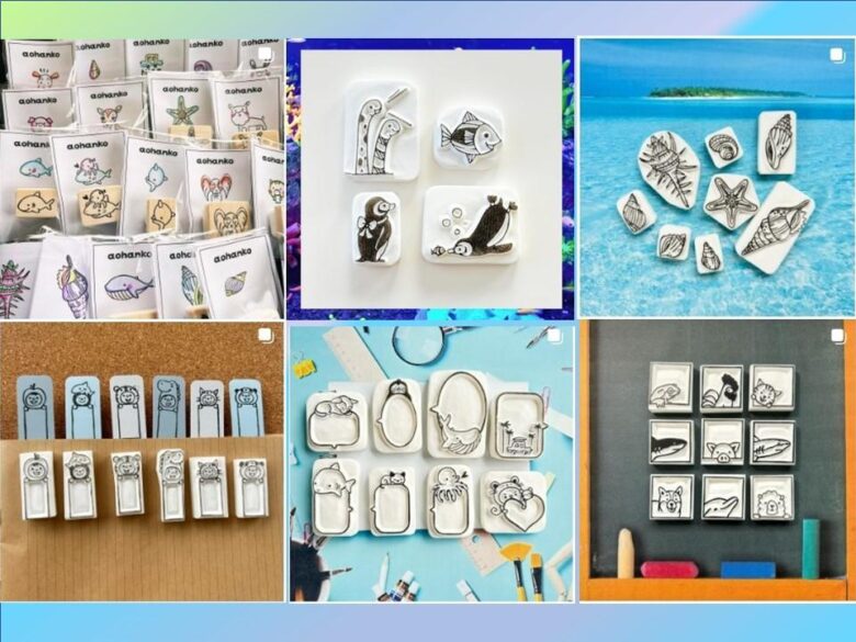 子どもの絵が、世界に一つのハンコになる。八潮の作家「aohanko」さん【過去記事】