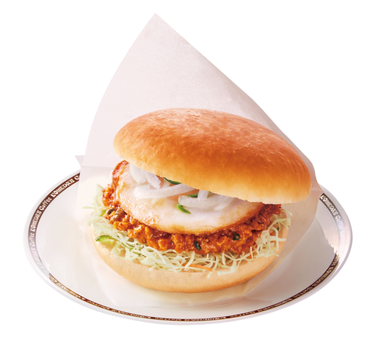 コメダ珈琲店×ドムドム第二弾 台湾ミンチのコメドムバーガー発売