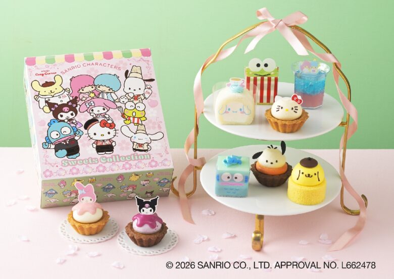 【銀座コージーコーナー】サンリオキャラクターズの春スイーツ登場　ハローキティのアップルケーキも予約開始