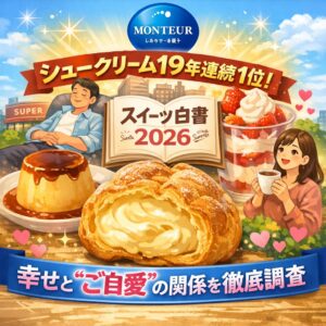 シュークリーム19年連続1位　八潮のモンテールが「スイーツ白書2026」発表