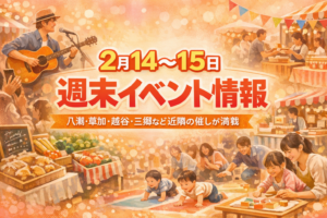 八潮・近隣で週末イベント満載　2月14日・15日開催情報まとめ