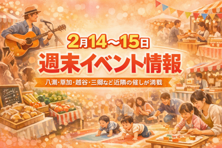 八潮・近隣で週末イベント満載　2月14日・15日開催情報まとめ