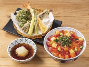 天ぷらめしはま田 三郷中央店に春到来　海鮮ばらちらしと天盛りの贅沢セット登場