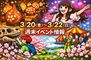 【2026年3月20日～22日】八潮・草加・三郷・越谷ほか週末イベントまとめ　音楽・体験・グルメが充実の3日間