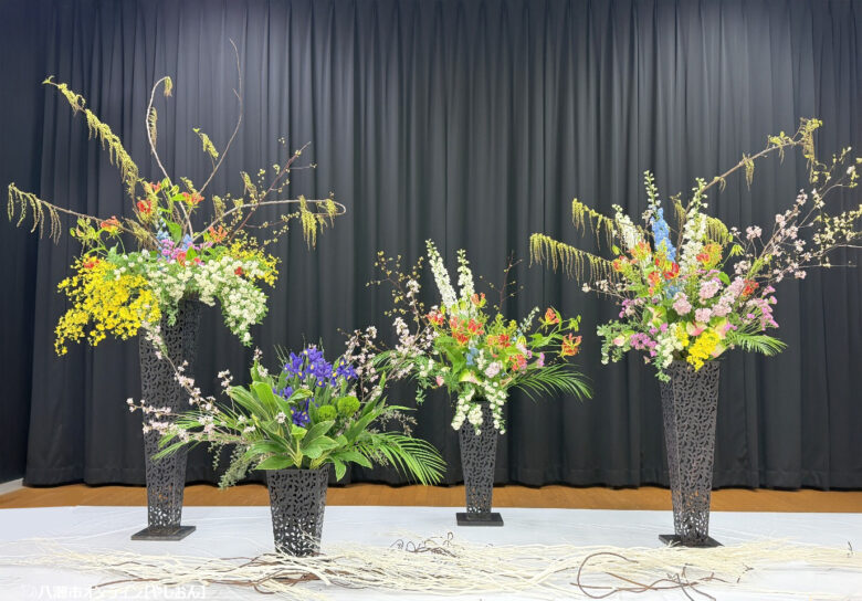第27回八潮市華道展が開催　多彩な流派が競演する春の花の祭典