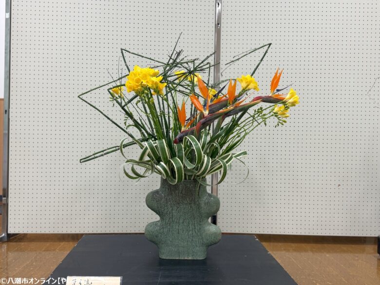 第27回八潮市華道展が開催 多彩な流派が競演する春の花の祭典