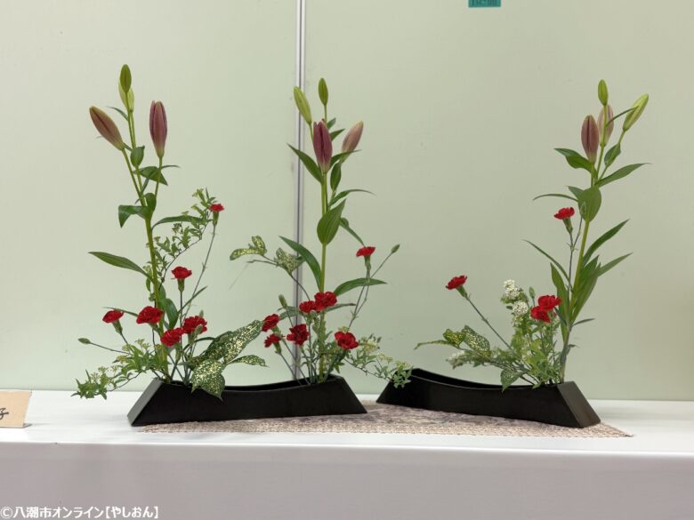 第27回八潮市華道展が開催 多彩な流派が競演する春の花の祭典