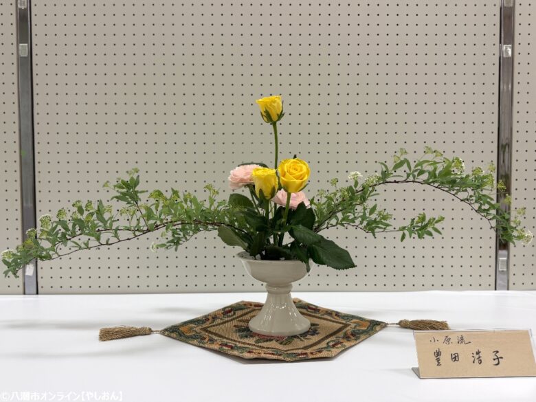 第27回八潮市華道展が開催 多彩な流派が競演する春の花の祭典