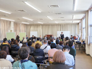 陥没事故から1年、住民の声は届いているのか　八潮で報告会、復旧と補償を巡り率直な意見
