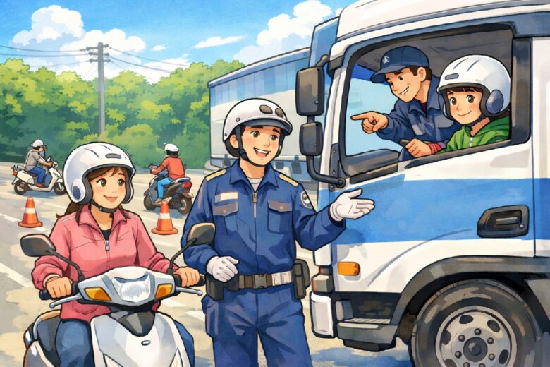 八潮のライダーの集まるカフェ「はらっぱ」が原付バイク安全運転教室、体験型講習も