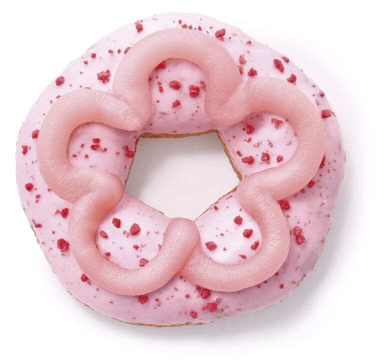桜もちっとドーナツ 咲くいちごみるく